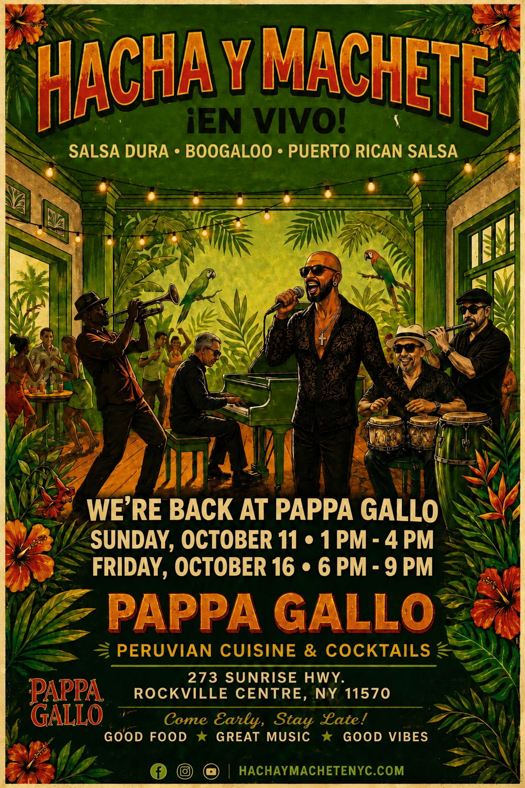 Pappa Gallo · October 11 and October 16, 2026